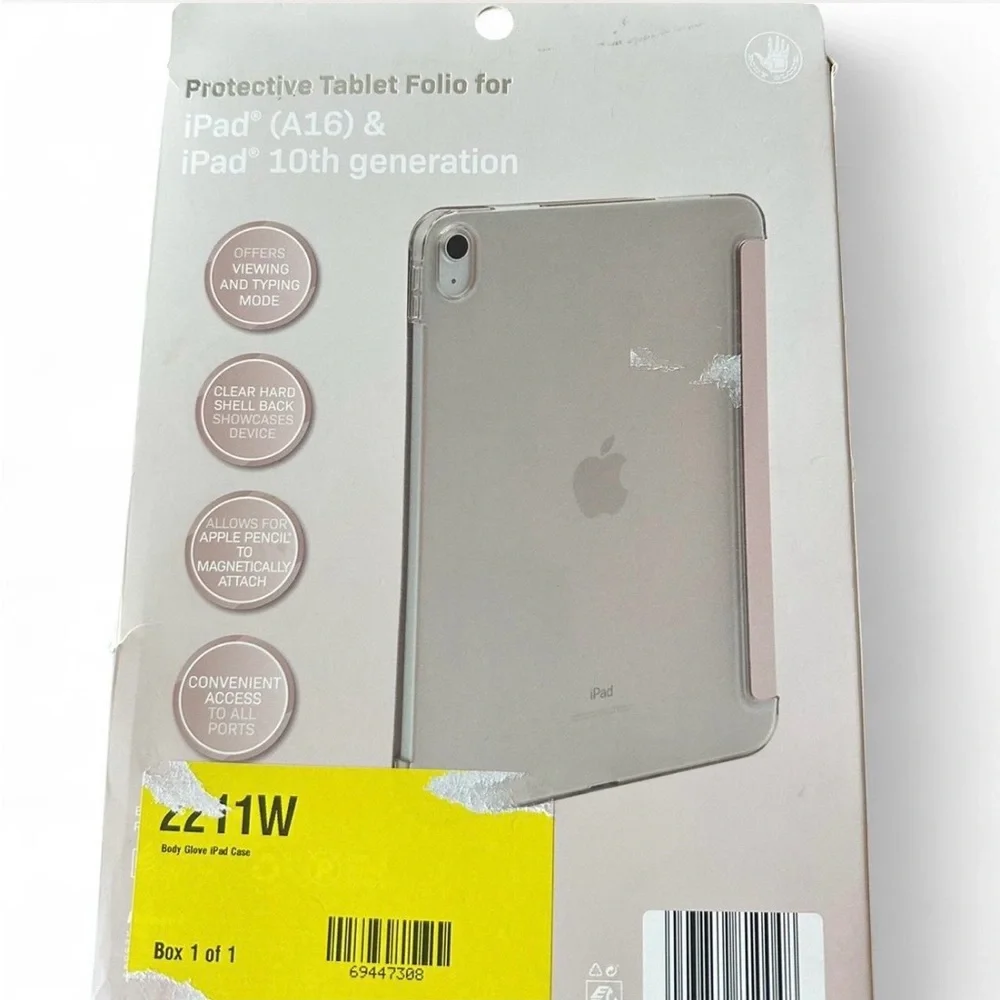 Body Glove Pale Pink Protective Tablet Folio for iPad (10th Gen/A16)